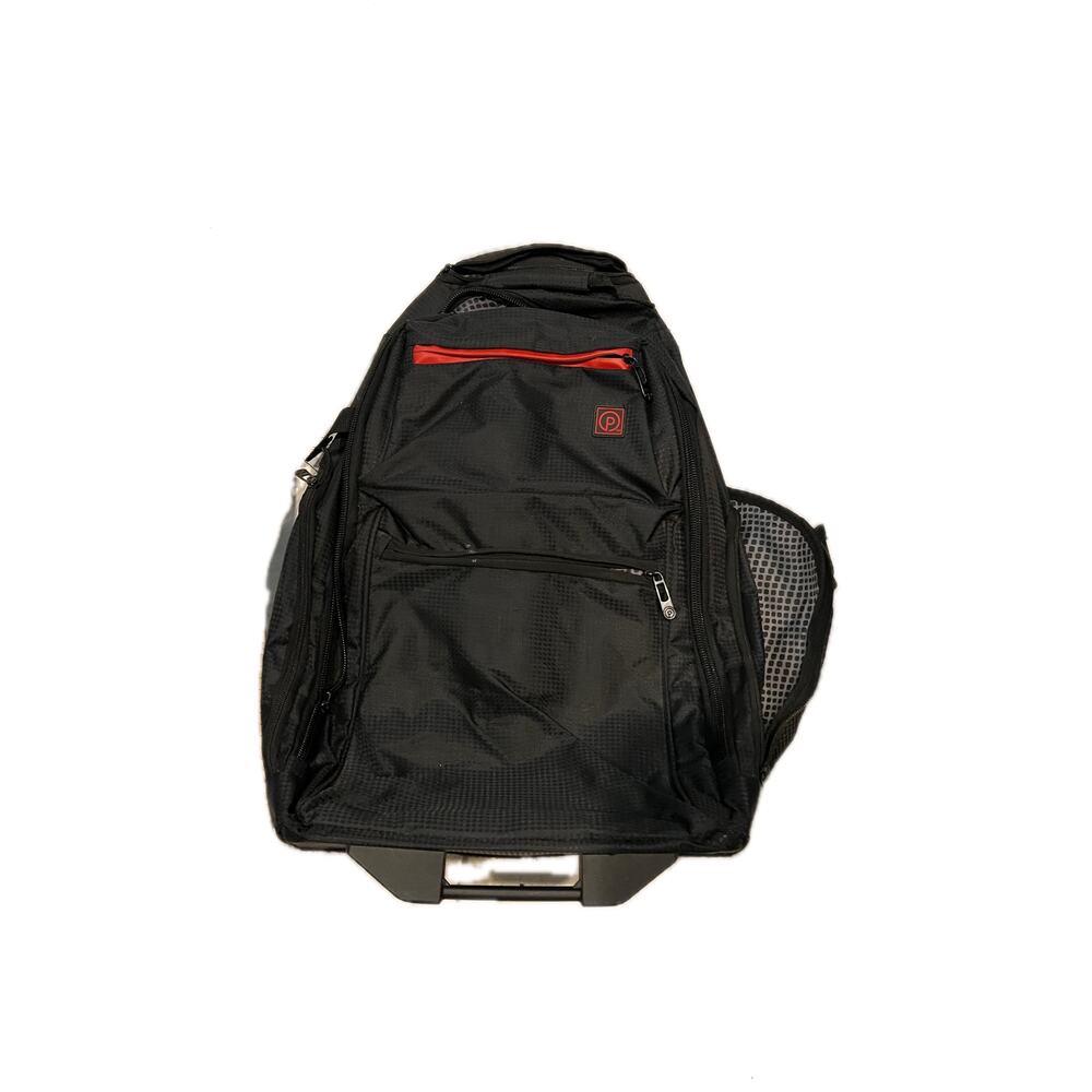 Protege 22" Black Rolling Backpack with Telescopic Handle